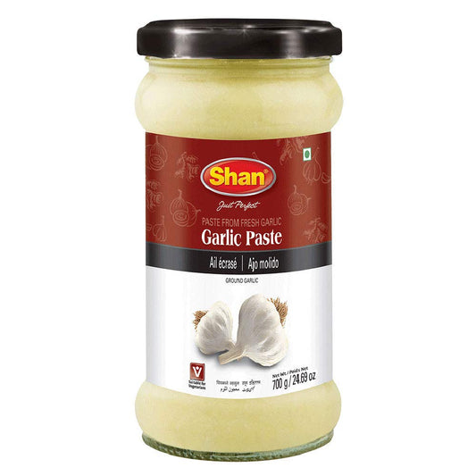 Shan Garlic Paste 24.69 oz (700g) - Traditional Taste Enhancing Cooking Paste from Fresh Ground Garlic  (Garlic Paste (700g), 1.54 Pound (Pack of 1))