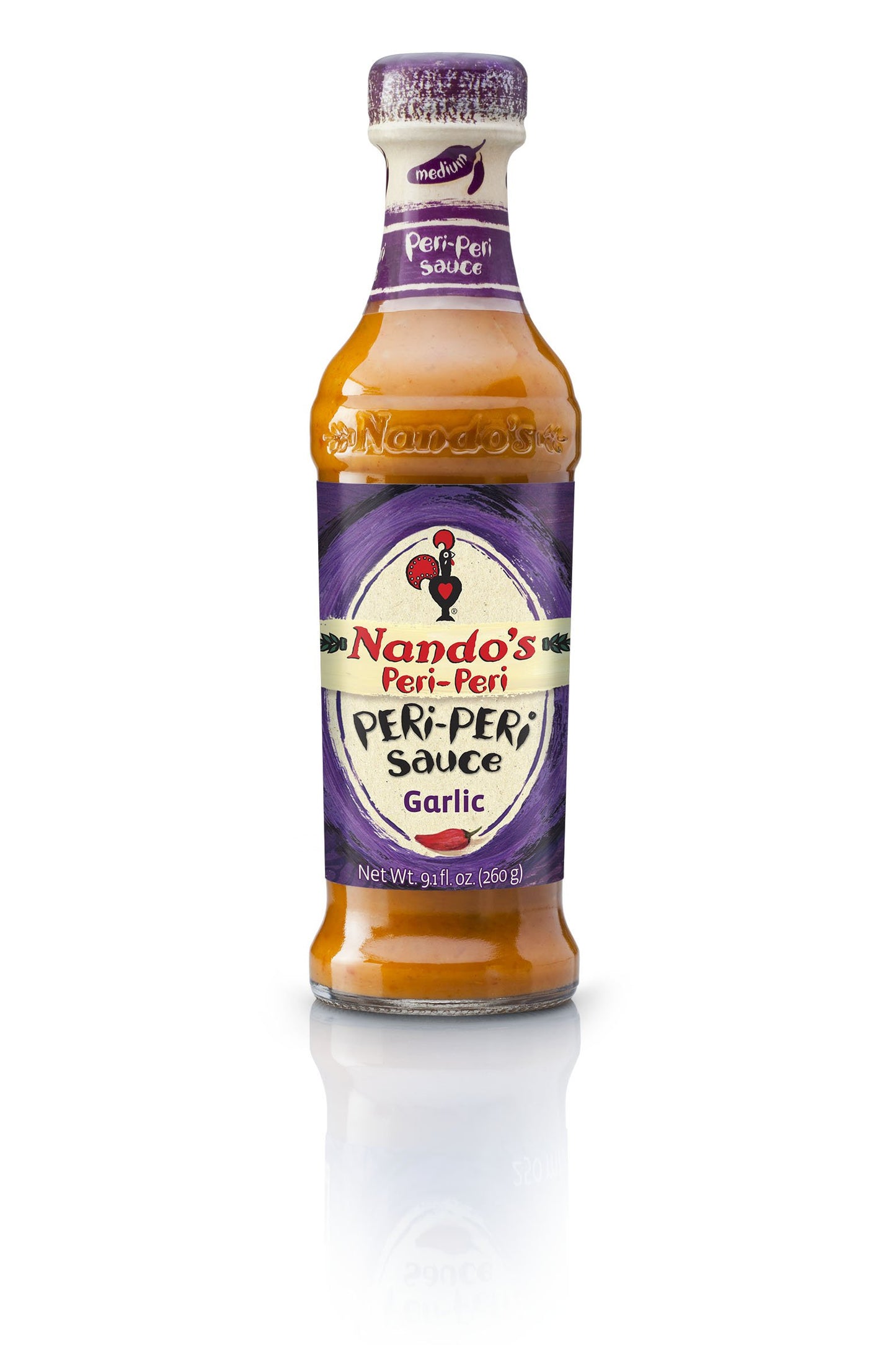 Nando's Peri-peri Sauce Garlic (medium) 260 gms - Sauce & Ketchup