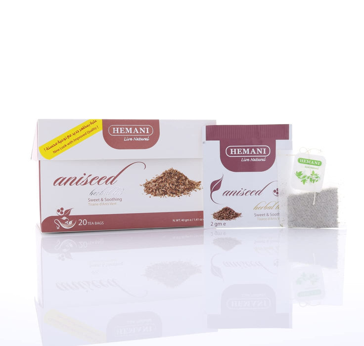 HEMANI Herbal Tea - Aniseed - 20 Tea Bags in Box
