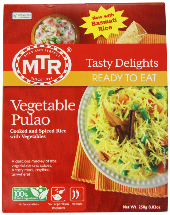 MTR Vegetable Pulao, 8.82 Ounce Boxes (Pack of 10)