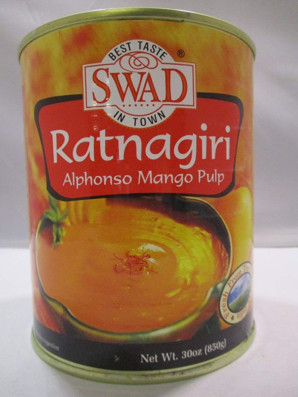 Swad Ratnagiri Alphonso Mango Pulp 30 Oz - Indian Grocery