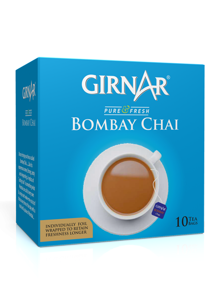 Girnar Black Tea Bags 100bags  Bombay Chai - Mahaekart LLC