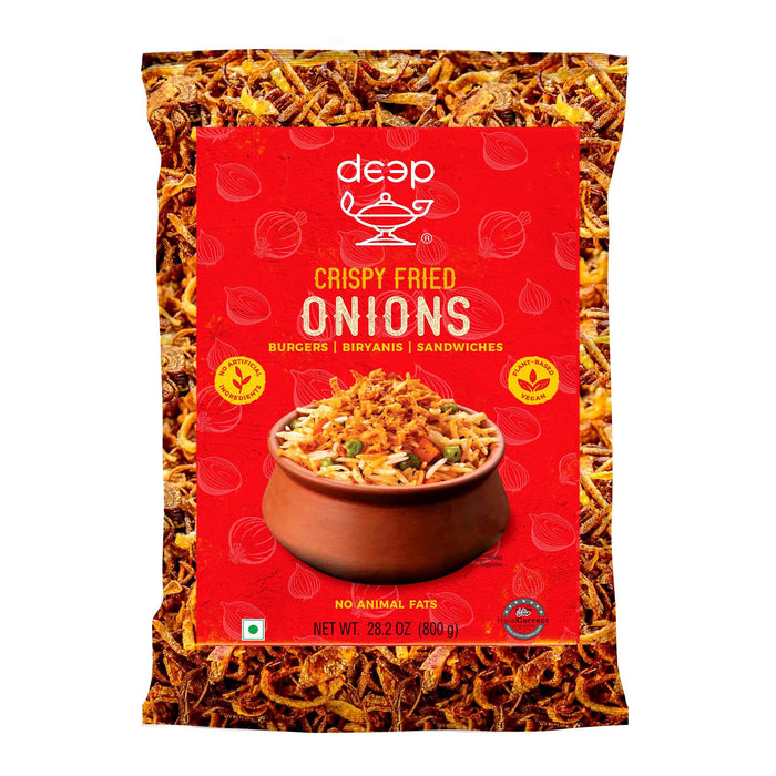 Deep Crispy Fried Onions - 100% Natural - 1.76 lb