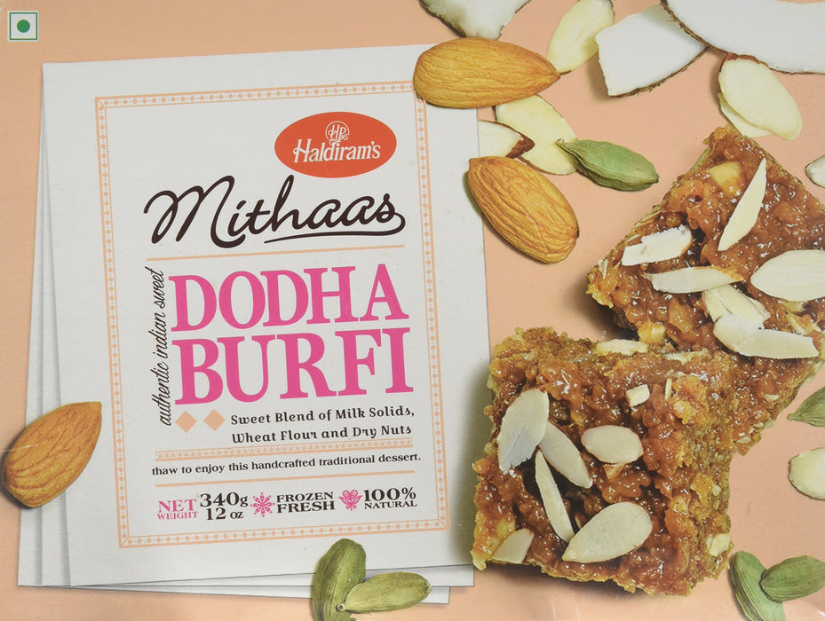Haldirams, Mithas Dodha Burfi (Indian Sweet), 340 Grams(gm)
