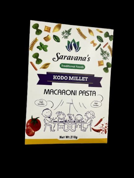Saravana'S Kodo Millet Macaroni 210 gm - Gourmet Indian Good