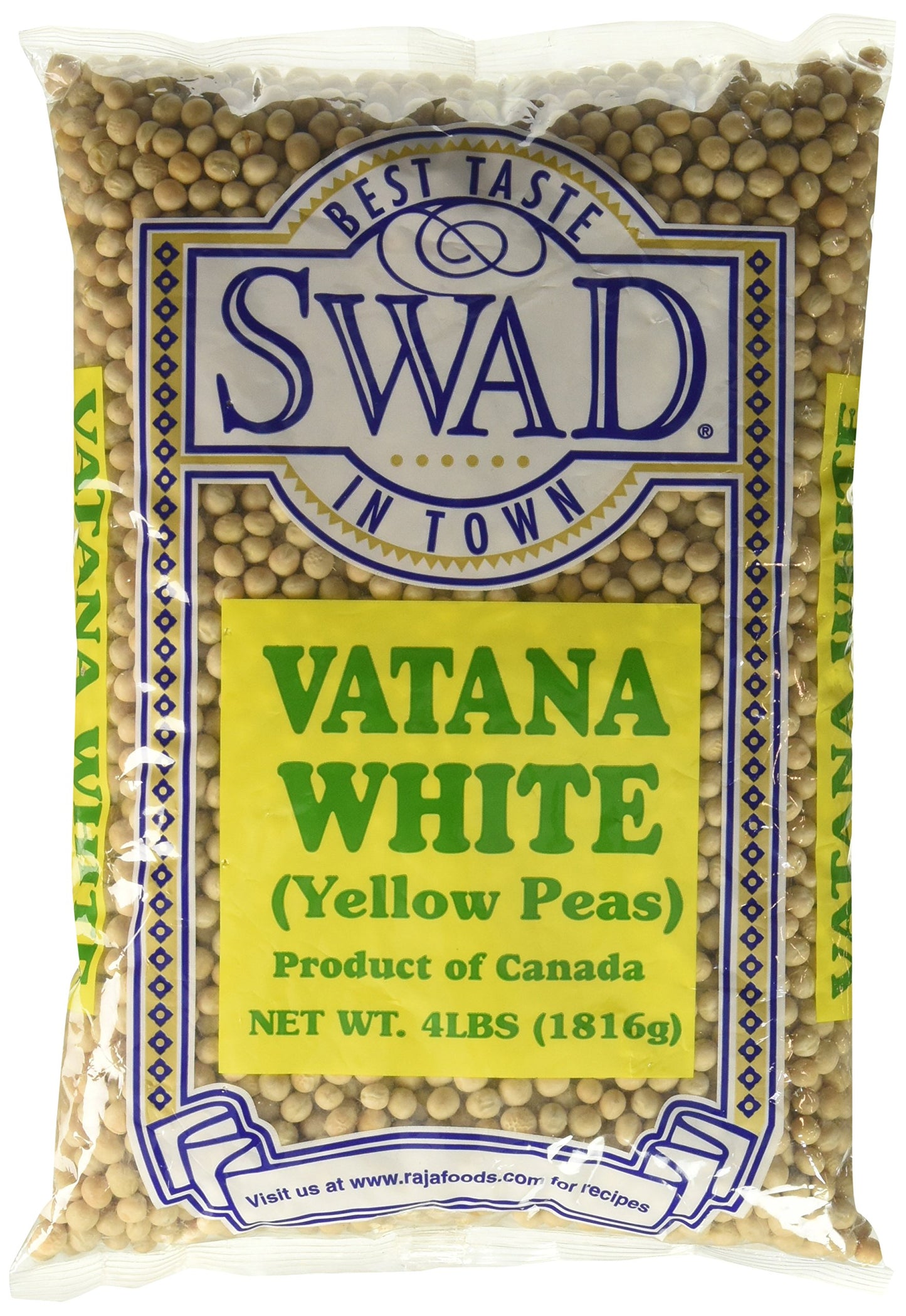 Swad Vatana White (yellow Peas) 4 lbs