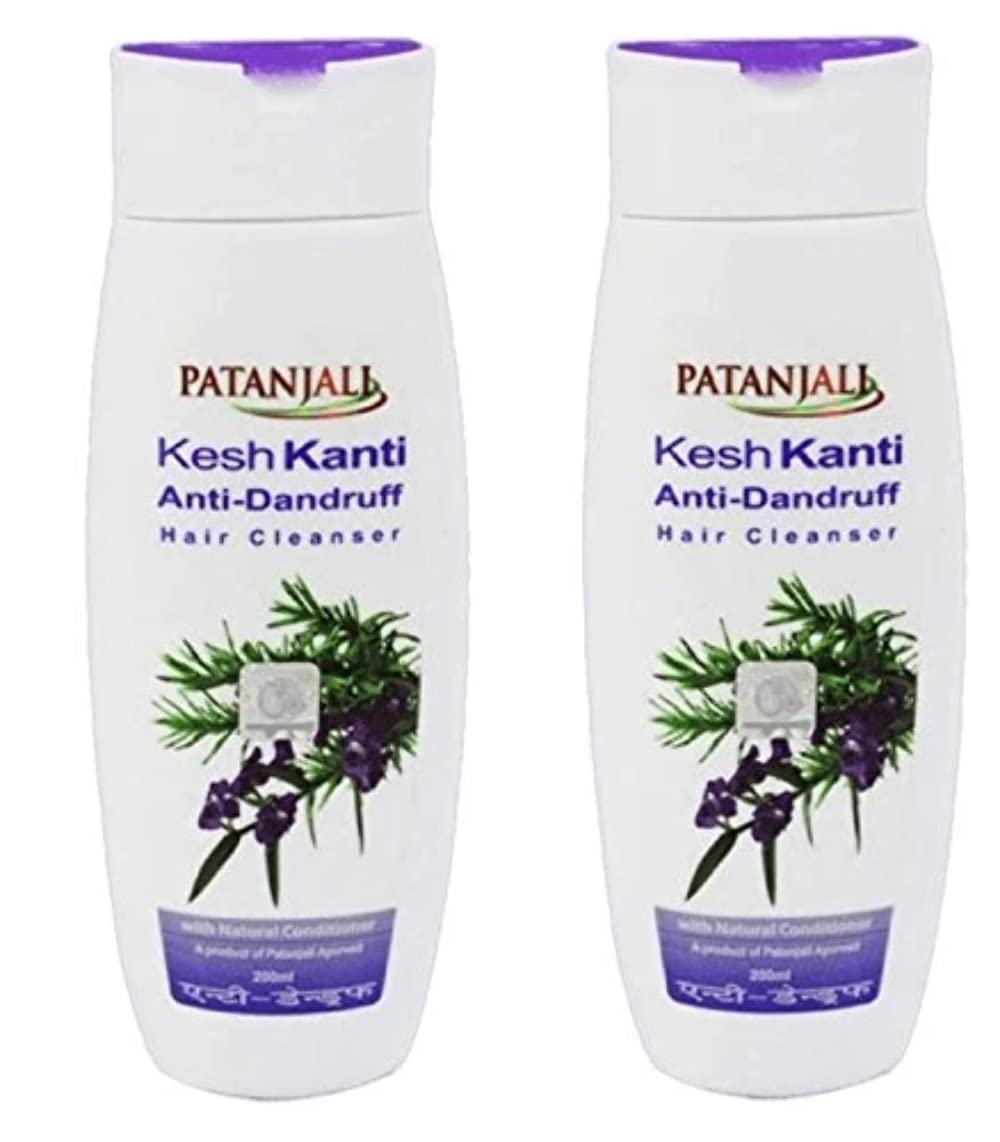 PATANJALI Kesh Kanti Anti-Dandruff Hair Cleanser Shampoo Pack of 2