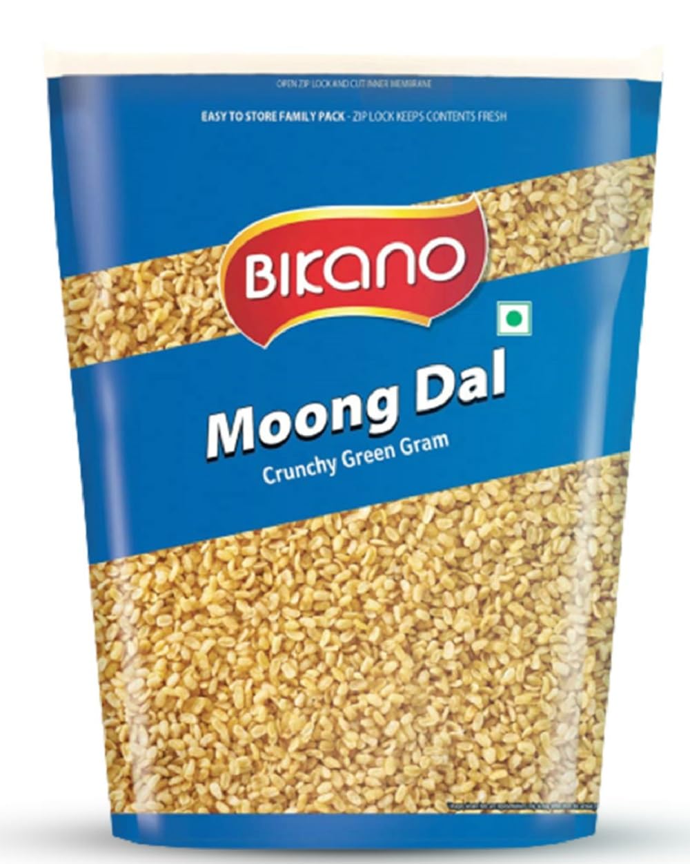 Bikano Moong Dal, Indian Namkeen (Plain, 35.2oz)