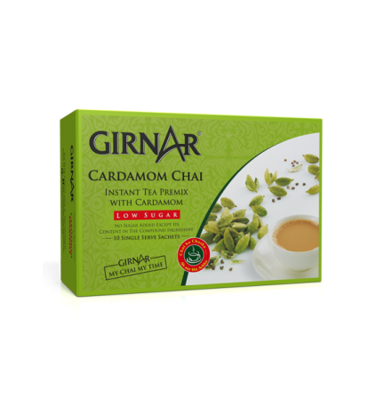 Girnar Instant Tea Premix With Cardamom (Low Sugar) - Mahaekart LLC