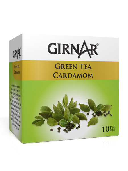 Girnar Green Tea With Cardamom - Mahaekart LLC