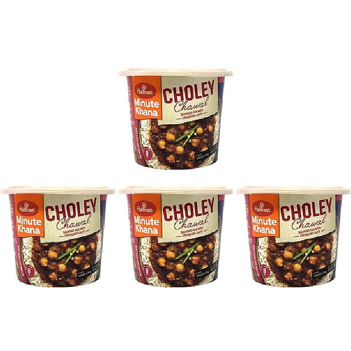 Pack Of 4 - Haldiram's Minute Khana Choley Chawal - 105 Gm