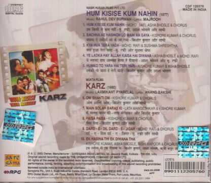 Hum Kisise Kum Nahin / Karz [Audio CD] R.D. Burman