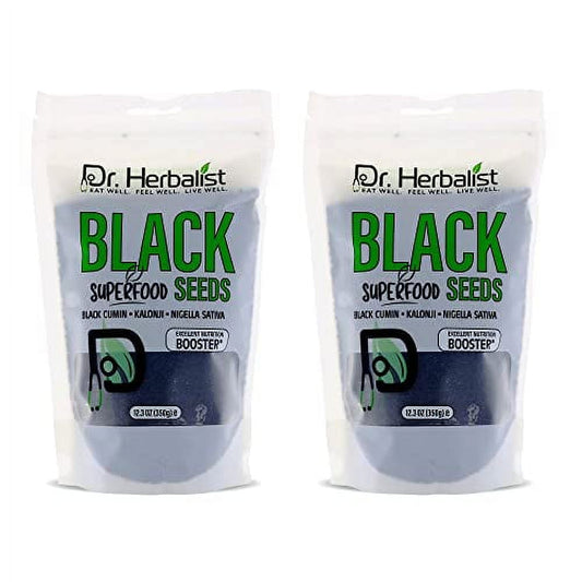 DR. Herbalist-Black Cumin Seeds Organic Source of Thymoquinone, Whole Nigella Sativa Seeds Natural Superfood, Kalonji Seeds Excellent Nutrition Booster (700g)