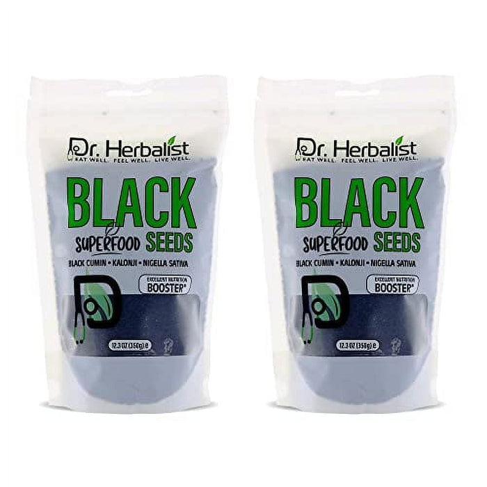 DR. Herbalist-Black Cumin Seeds Organic Source of Thymoquinone, Whole Nigella Sativa Seeds Natural Superfood, Kalonji Seeds Excellent Nutrition Booster (700g)
