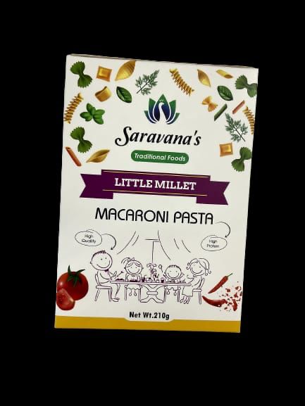 Saravana'S Little Millet Macaroni 210 gm - Gourmet Indian Good