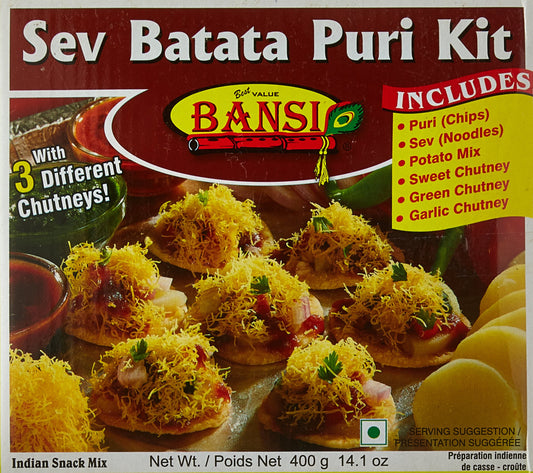 Bansi, Sev Batata Puri Kit, 400 Grams(gm)