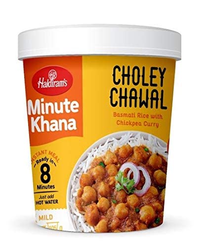 Haldiram's Minute Khana Ready to Eat 105 g (Choley Chawal, Pack of 1)