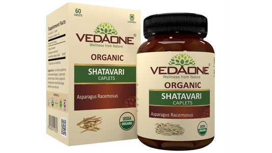 Vedaone USDA Organic Shatavari 750mg 60 Caplets