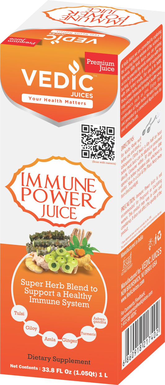 USDA Certified Organic Immune Power Juice 1000ML (1 Liter) 100% Organic