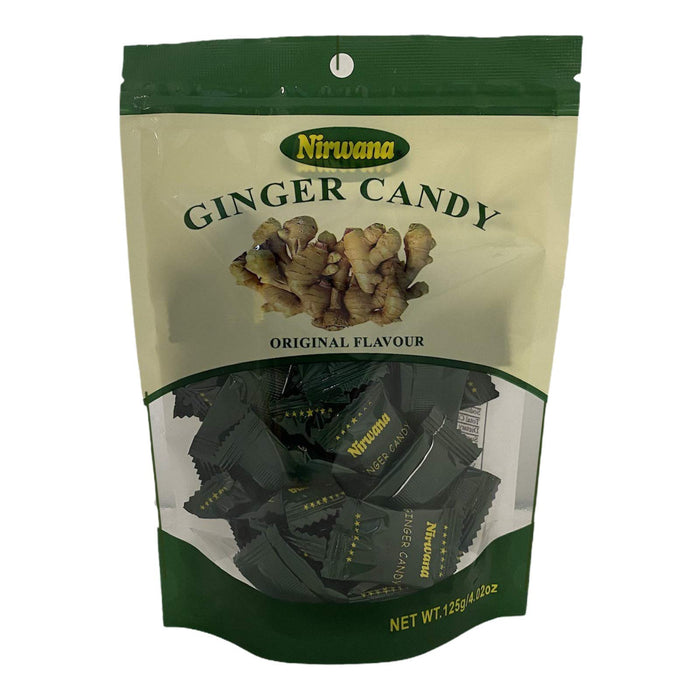 NIRWANA GINGER CANDY 125G/4.02 OZ ORIGINAL FLAVOUR (1 PACK)