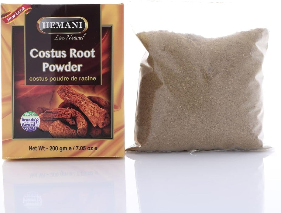 Hemani Costus Root Powder - Qist Al Hindi - Saussurea Lappa - 100% Natural - A + Quality - 200g (7.05oz)