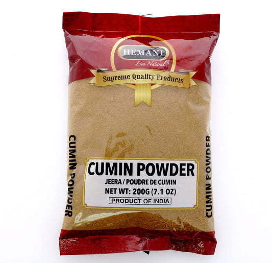 Hemani Cumin (Jeera/Zeera) Powder Spice - 200g (7.1 OZ) 100% Natural - Premium Quality - Gluten Free - NON GMO - Vegan