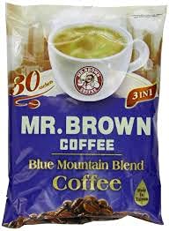 Mr. Brown 3 in 1 Instant Coffee 30 Sachets (Blue Mountain, 2 Packs)