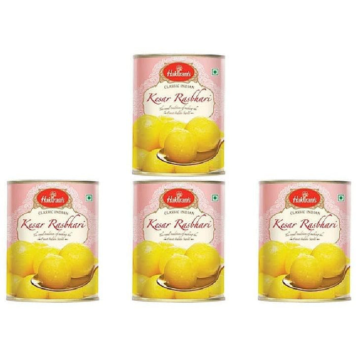 Pack Of 4 - Haldiram's Kesar Rasbhari - 1 Kg (2.2 Lb)