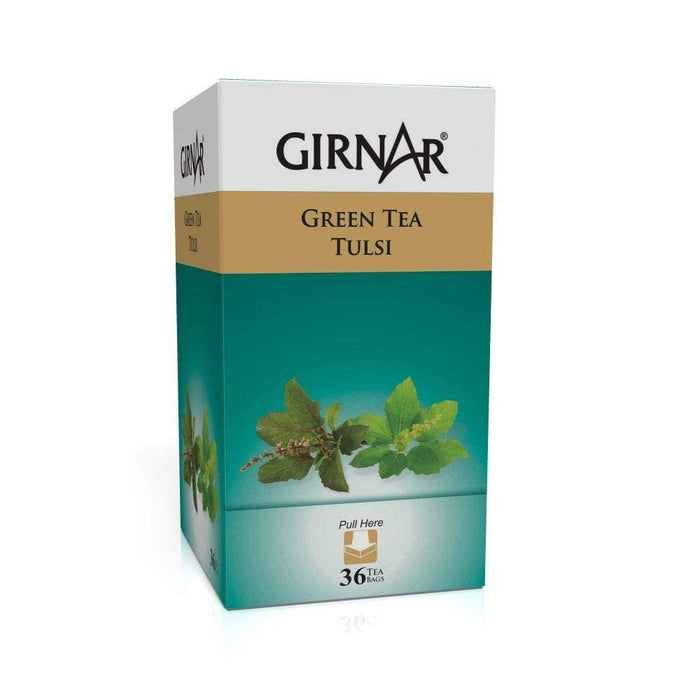 Girnar Green Tea Tulsi - 36 Tea Bags X 2 Packs