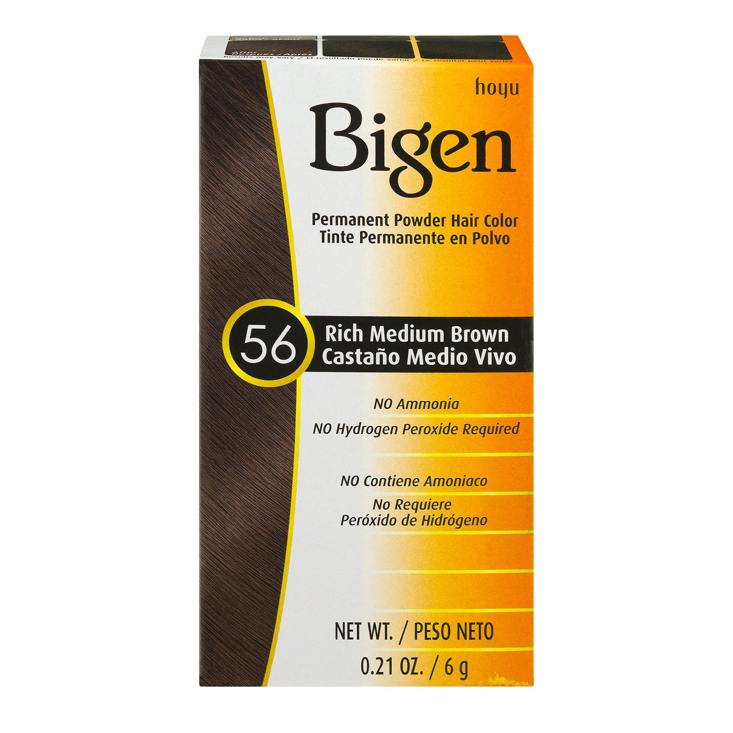 Bigen Powder Hair Color- Rich Medium Brown 6 gms