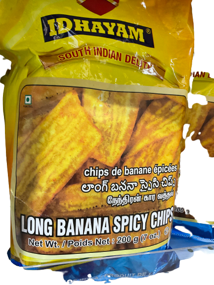 Idhayam Long Banana Spicy Chips 340 gm