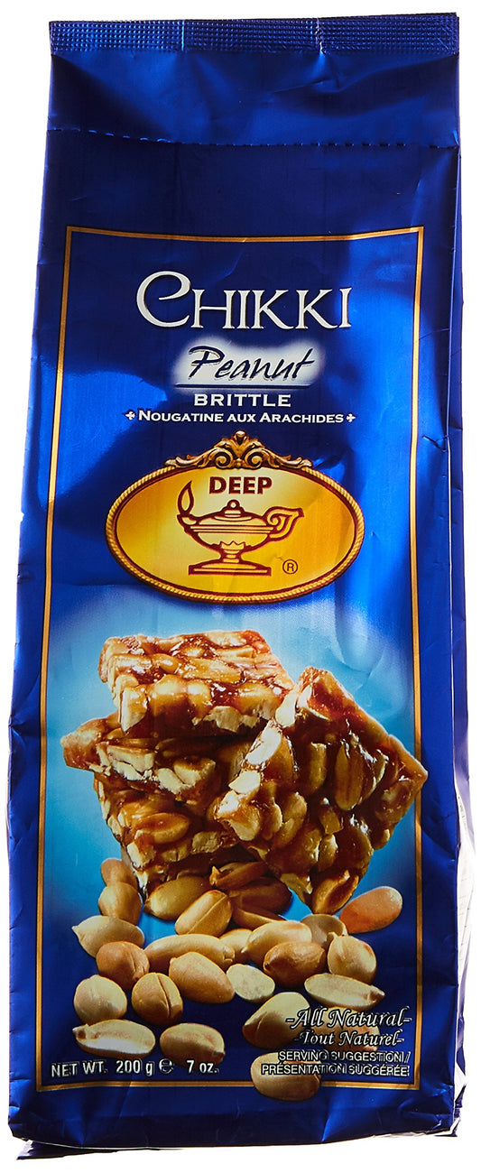 Deep Peanut Chikki (Brittle) 200 Grams - 3 Packs