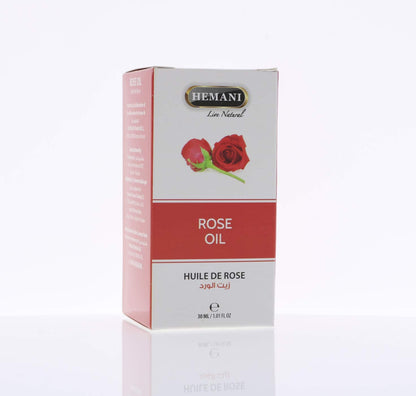 HEMANI Rose Oil 30mL (1 OZ) - Edible Food Grade Oil - Internal & External Use