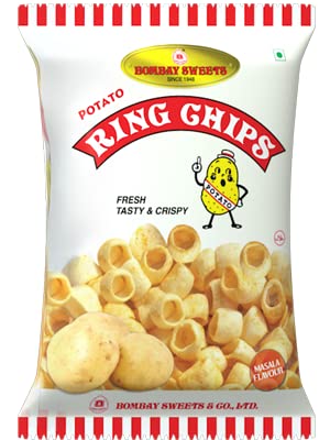Bombay Sweets Potato Ring Chips 25gm (PACK OF 10)