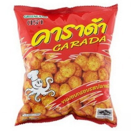 Carada Rice Ball Cuttlefish Flavoured Snack 68g.