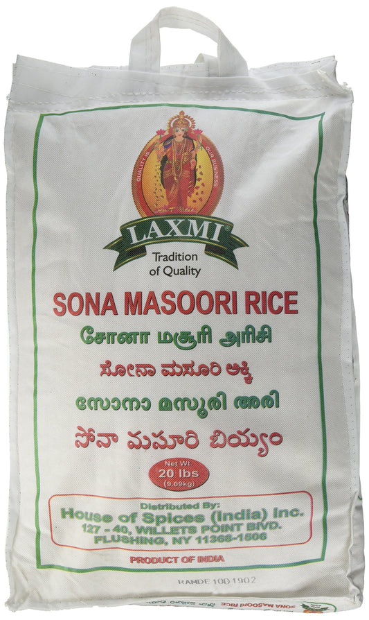 Laxmi Sonamasuri Rice 20 lbs