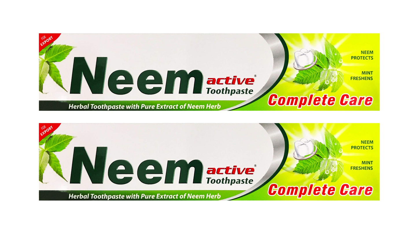 Neem Active Herbal Toothpaste 200gm (Pack of 2) - Bath & Shower