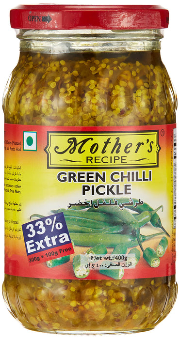 Mother's Recipe Green Chilli Pickle 500 gms