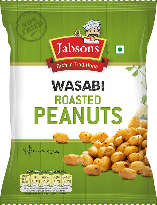 Jabsons roasted peanuts- Wasabi 140 gms