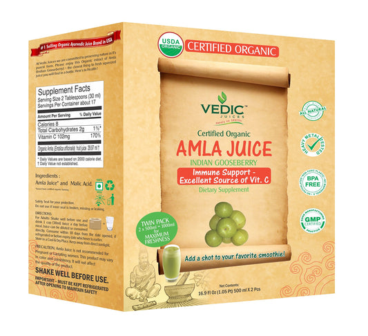 Vedic Juices Amla Juice Twin pack 2 x 500 ml