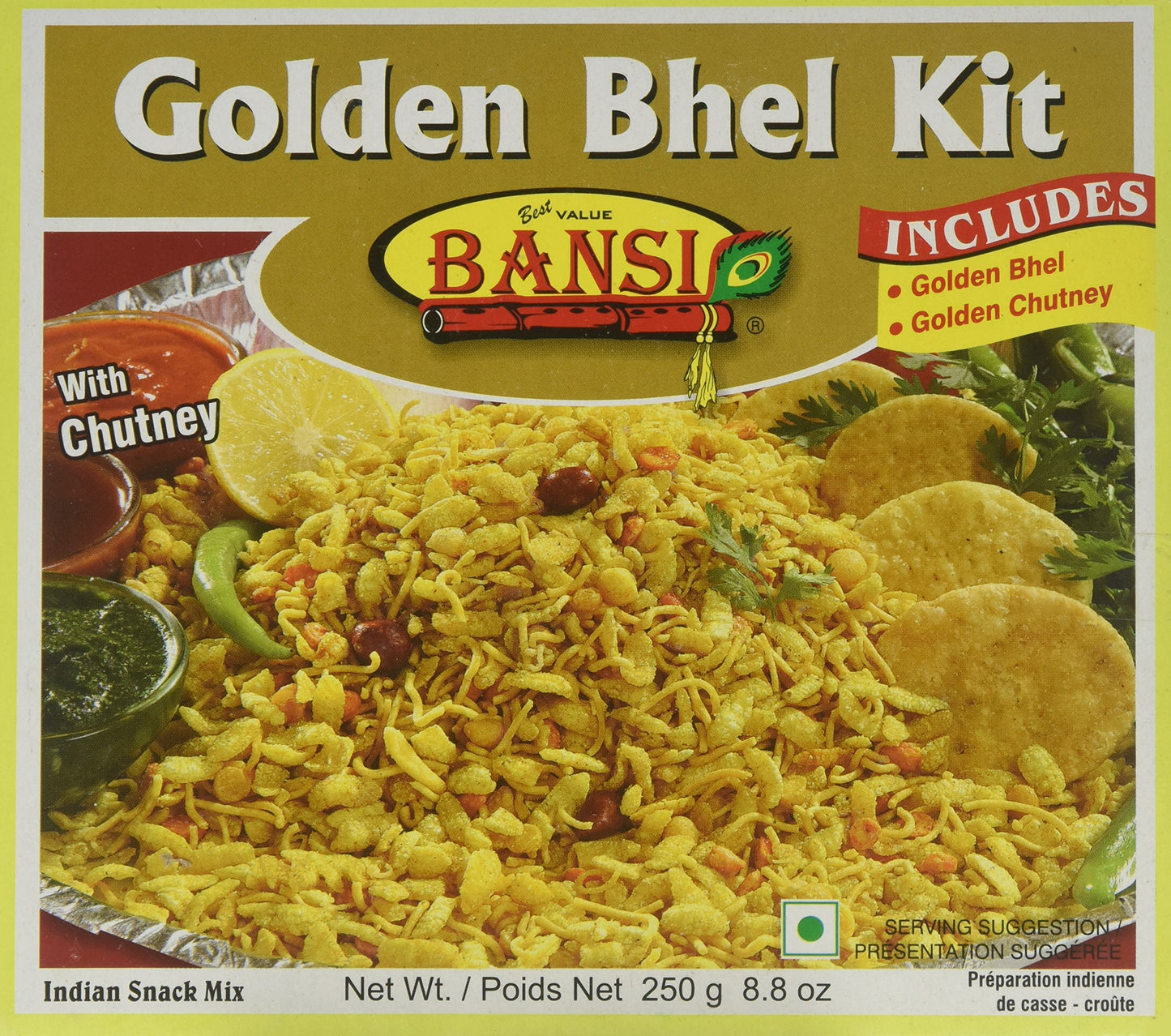 Bansi, Golden Bhel Kit, 250 Grams(gm)