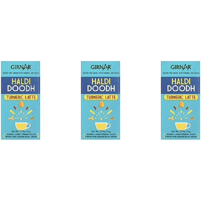 Pack Of 3 - Girnar Haldi Doodh Turmeric Latte - 3.17 Oz (90 Gm)