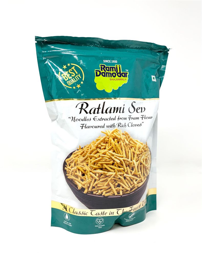 Ramji Damodar Ratlami Sev 400 gm - Snacks & Savory