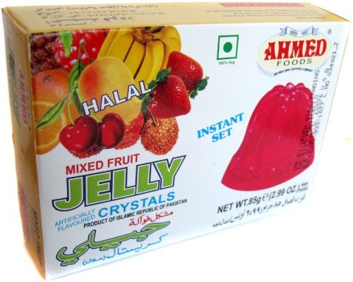 Ahmed Instant Set MIXED FRUIT Jelly Crystals (Halal) - 2.99oz