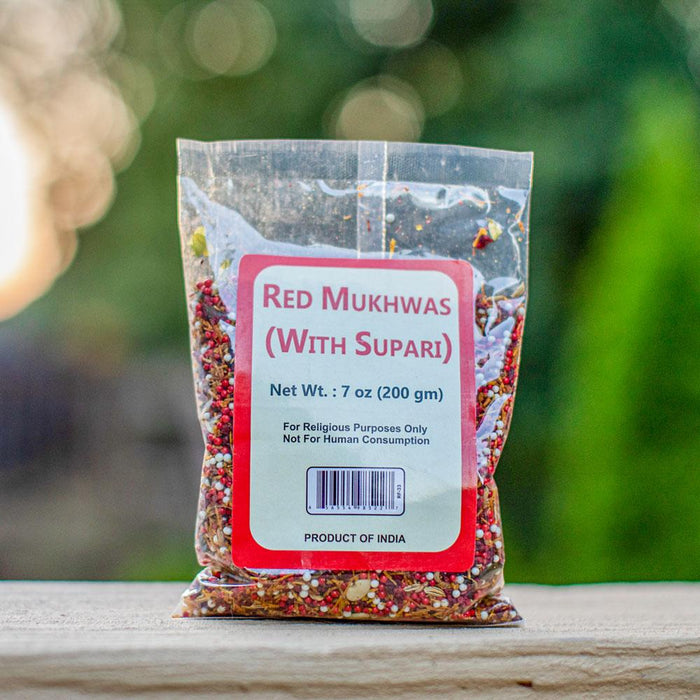 Red Mukhwas With Supari 7 Oz