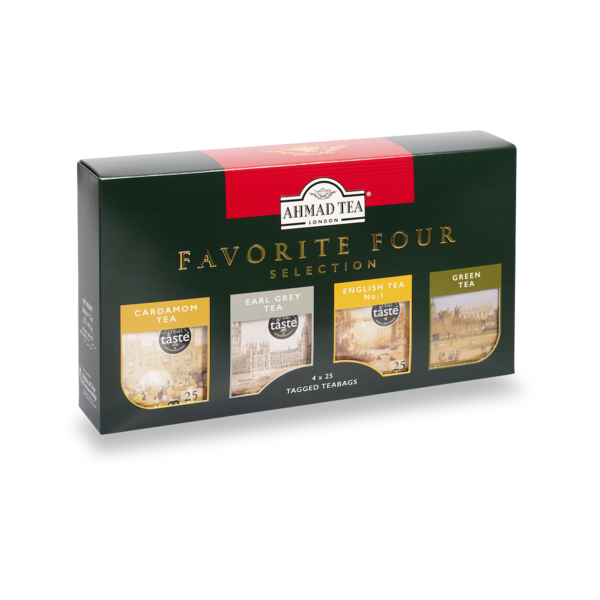 Ahmed Tea Favorite Four 4 x 25 Teabags