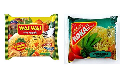 Wai Wai instant noodles -Vegetable flavour 75 gms