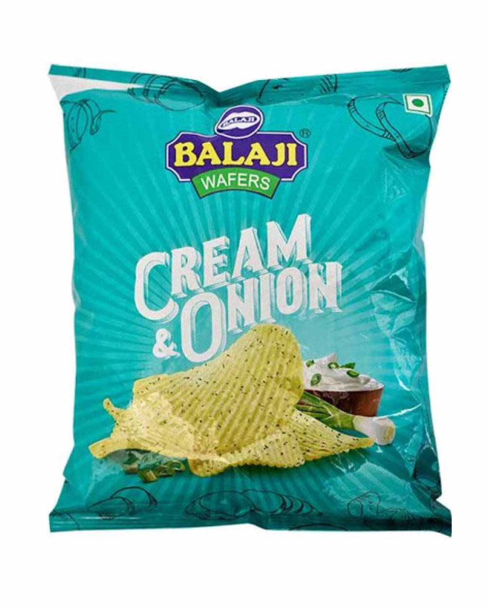 Balaji Wafers Cream & Onion Flavored 135 gms