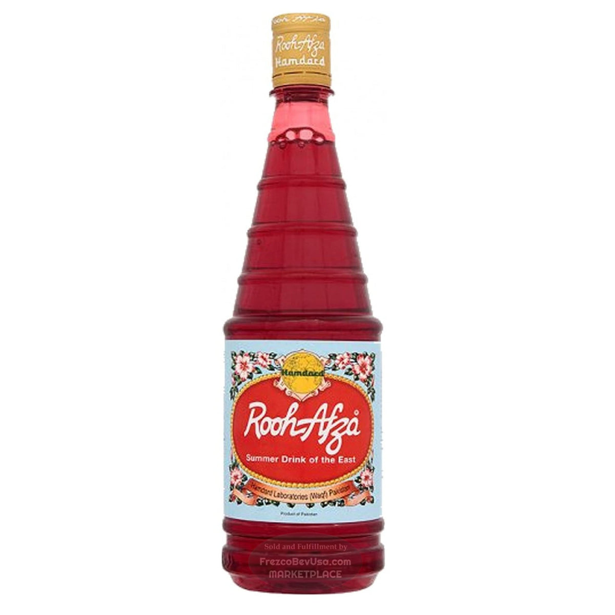 Rooh Afza - Beverage Base Sharbat Syrup (Pack of 1 x 28.22 Fl.Oz) Taste of happiness by hamdard - Food / Masala / Dal