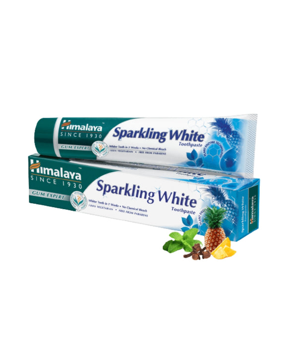 Himalaya Herbal Ayurvedic 100% Natural Sparkling White Toothpaste 175 Gm - Mahaekart LLC